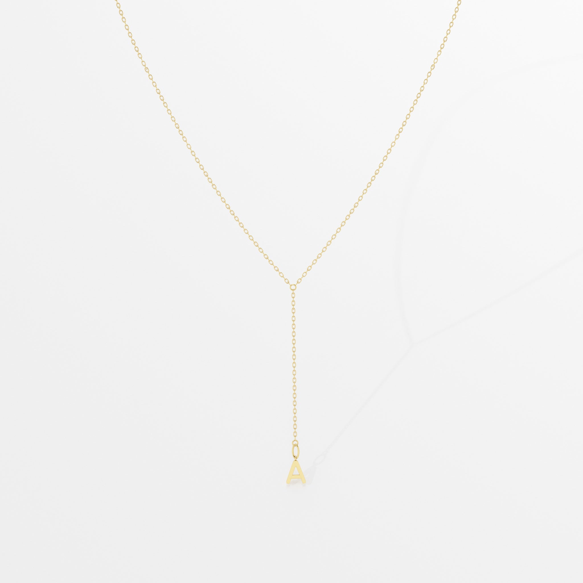 Hanging Initial Necklace