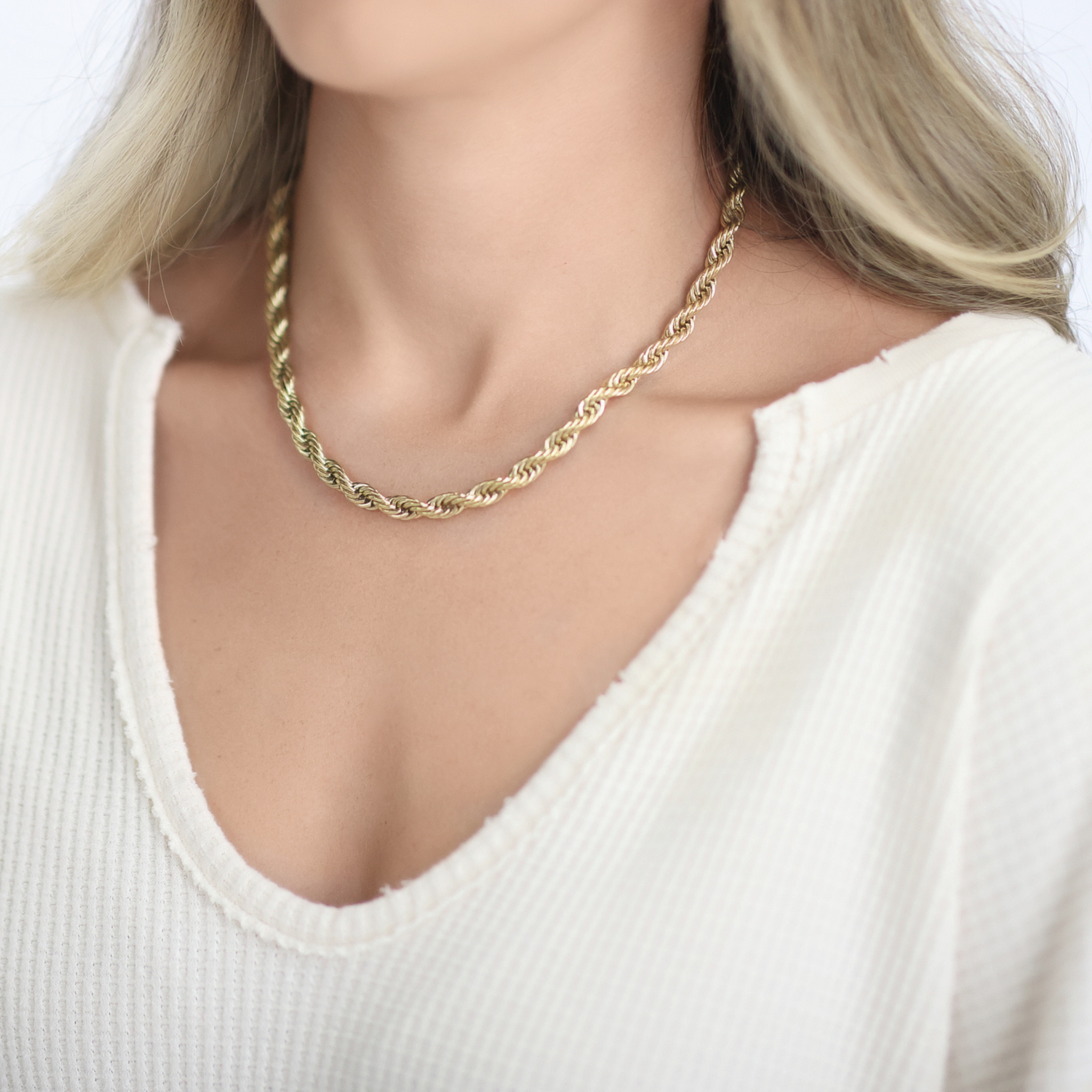 Gold rope 2025 chain 7mm